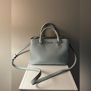 Teal Leather Michael Kors Bag- LIKE NEW